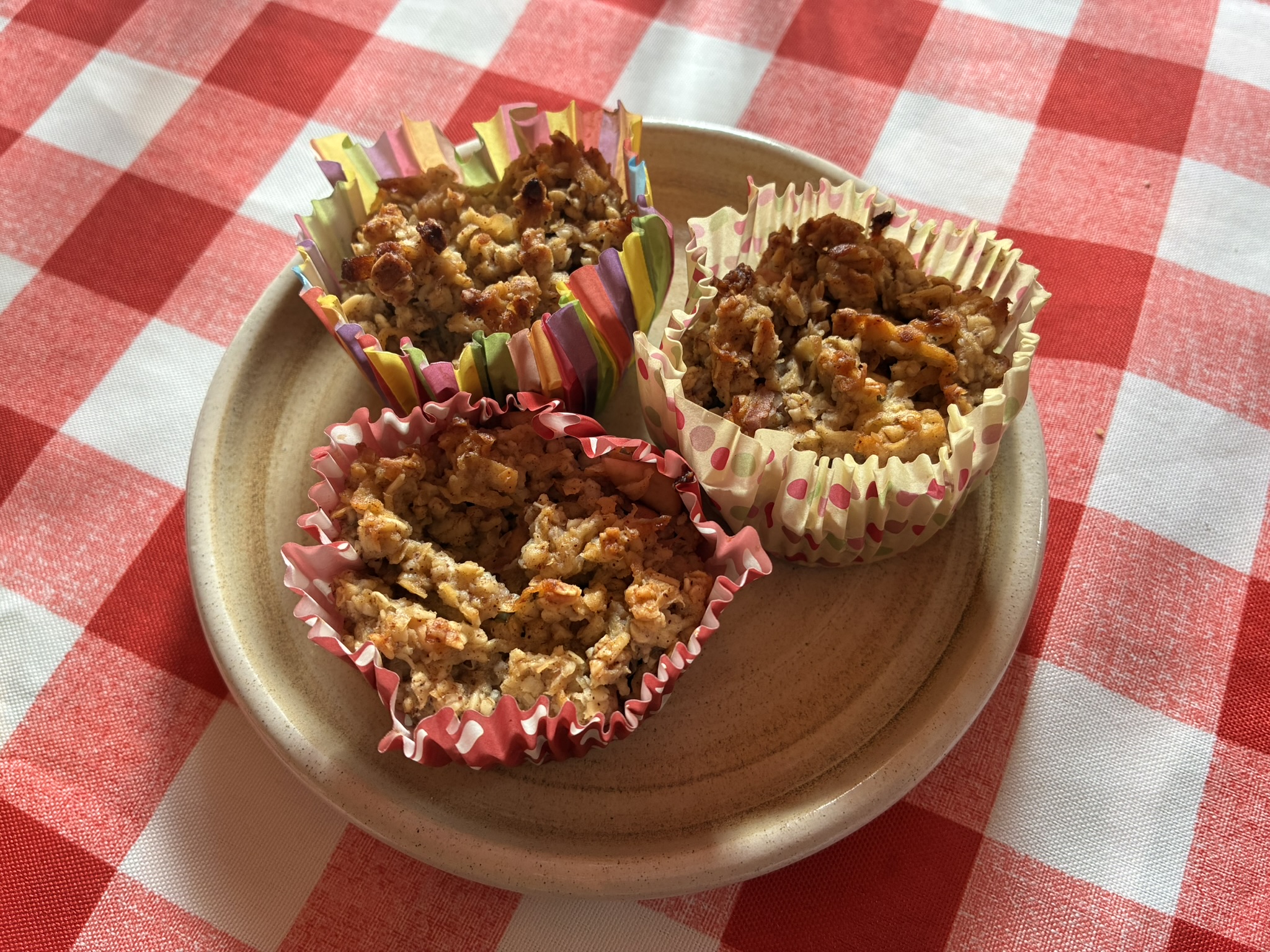 Oaty Apple Muffins
